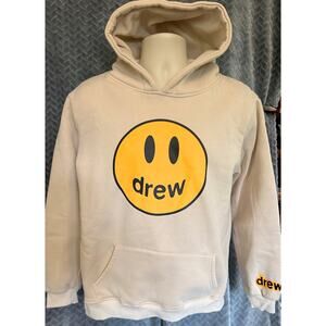 Drew House Mascot Hoodie Tan Medium Original Justin Bieber Street Graphic Smiley